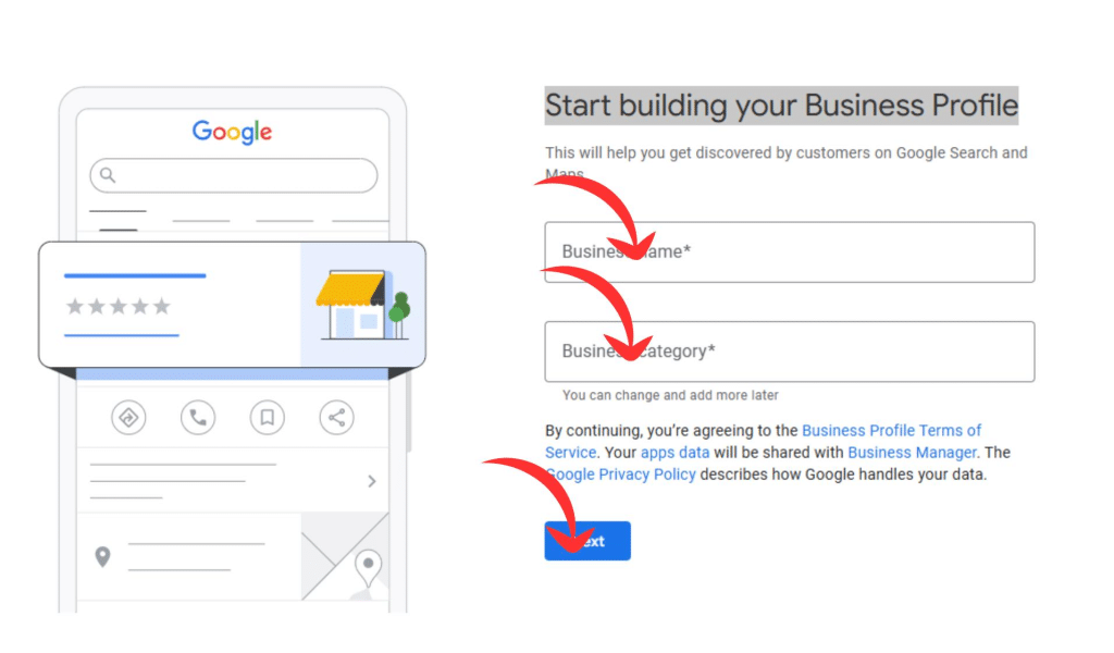 A Screenshot of Google My Business Profile