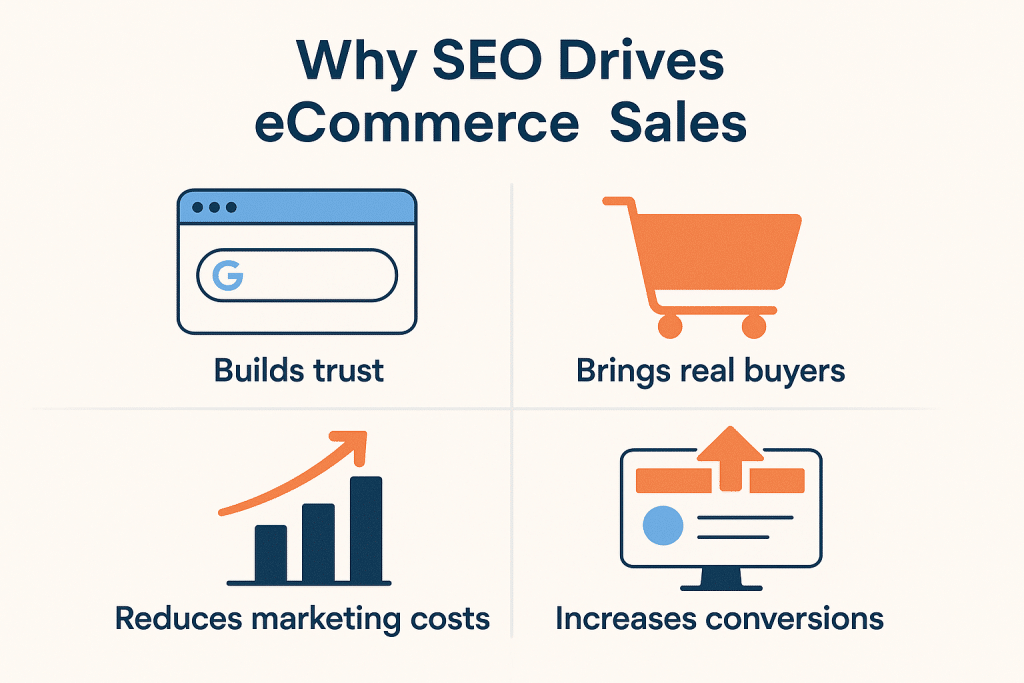 An Infographics on how SEO drive sales in e-commerce