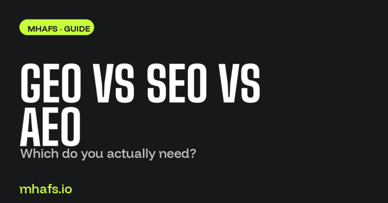 geo vs seo — MHAFs guide